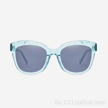 Cat-Eye-Sonnenbrille mit abgeschrägtem Acetat für Damen